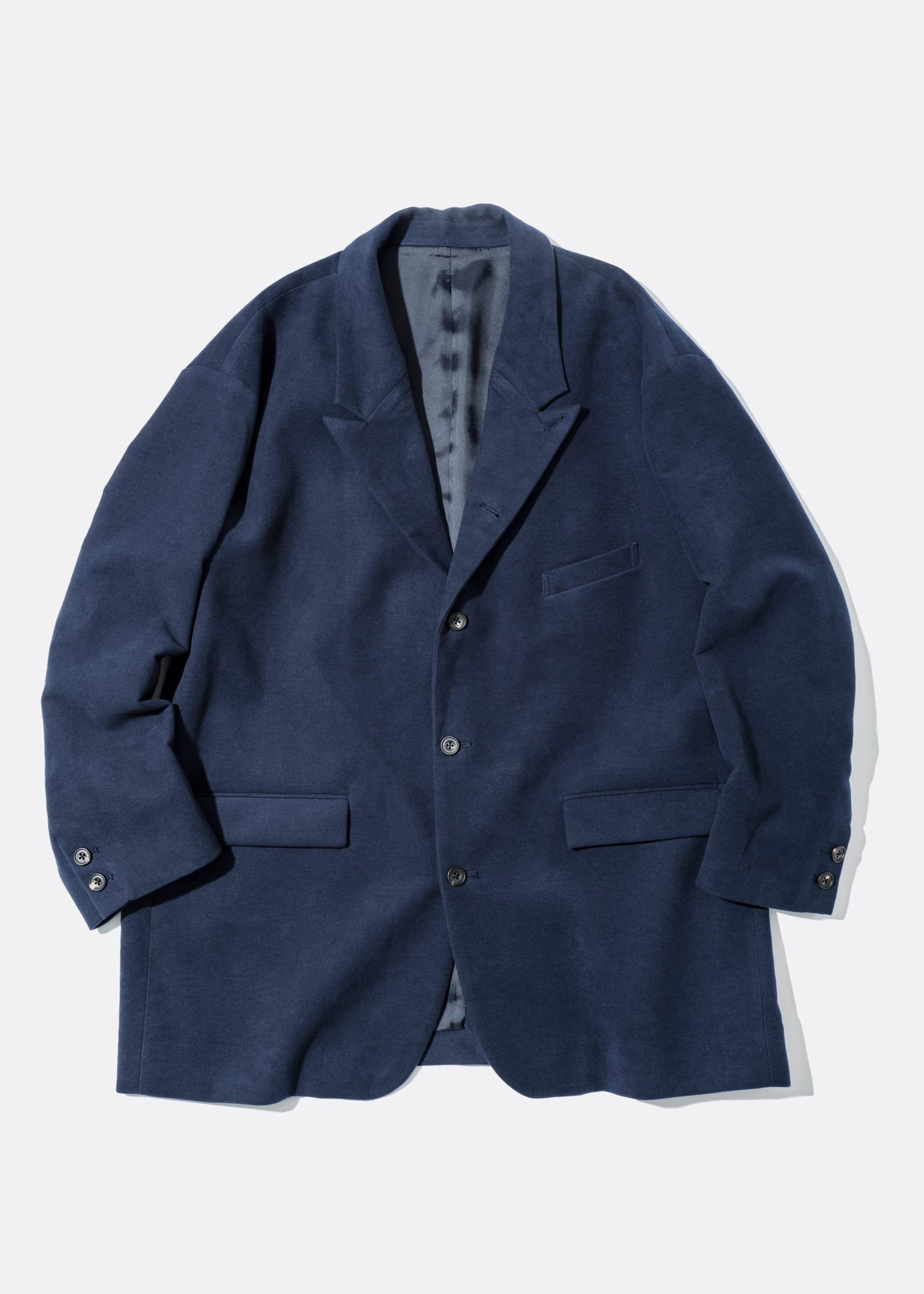 MOLESKIN LONG TAILORED JACKET – THE DAY