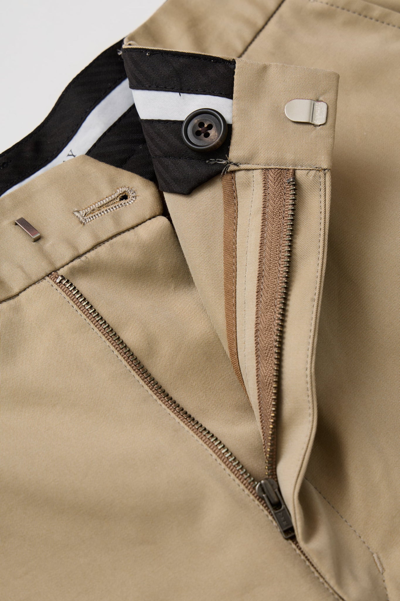 SUPERIOR GABARDINE PLAIN FRONT SLACKS